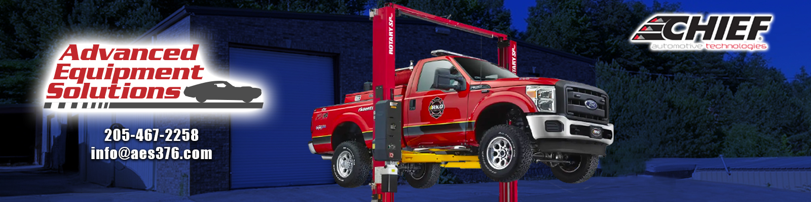 Advanced Equipment Solutions Chief Automotive Technologies Rotary Solution Lifts