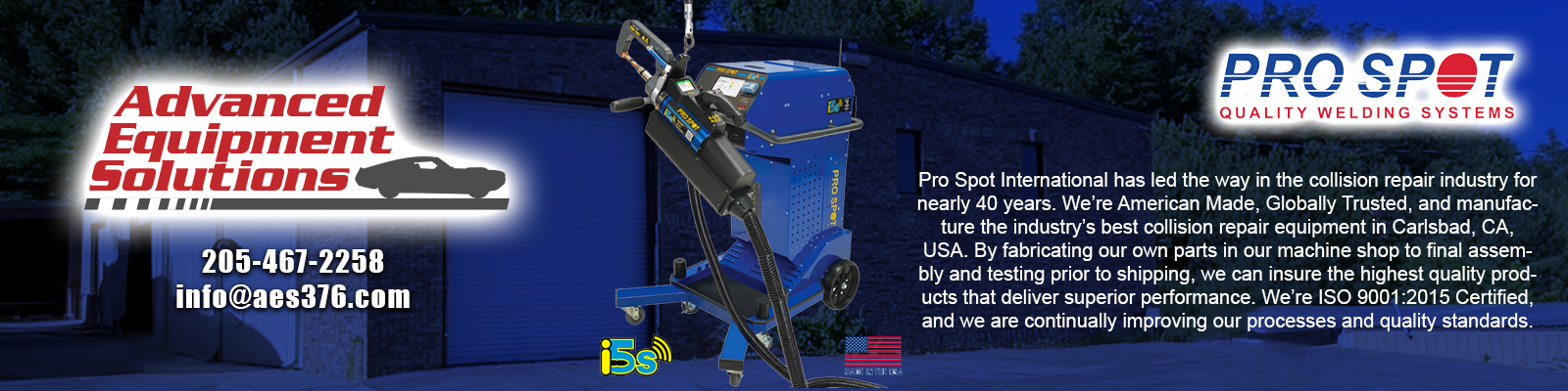 Advanced Equipment Solutions Pro Spot Quality Welding Systems