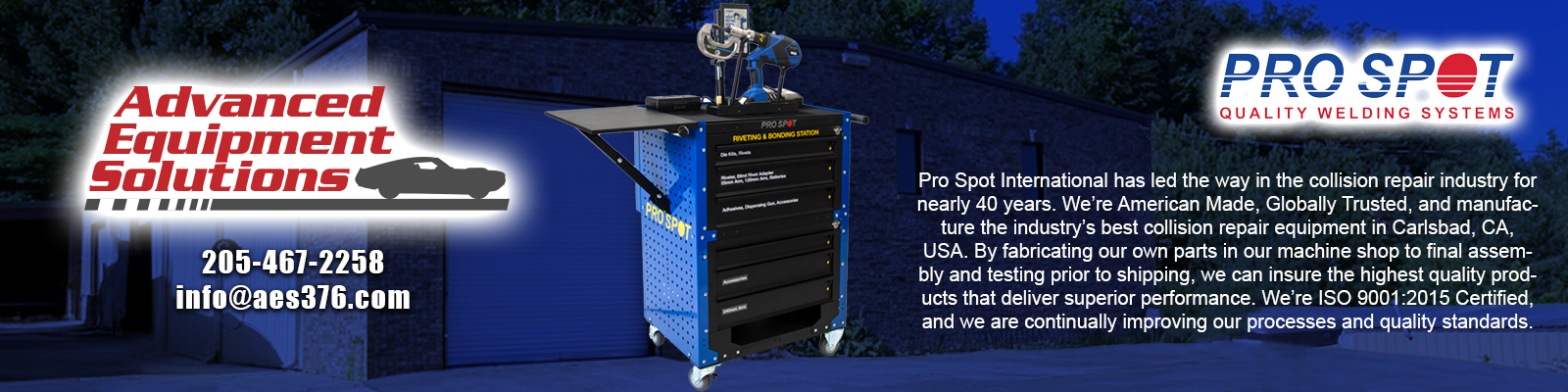 Advanced Equipment Solutions Pro Spot Quality Welding Systems